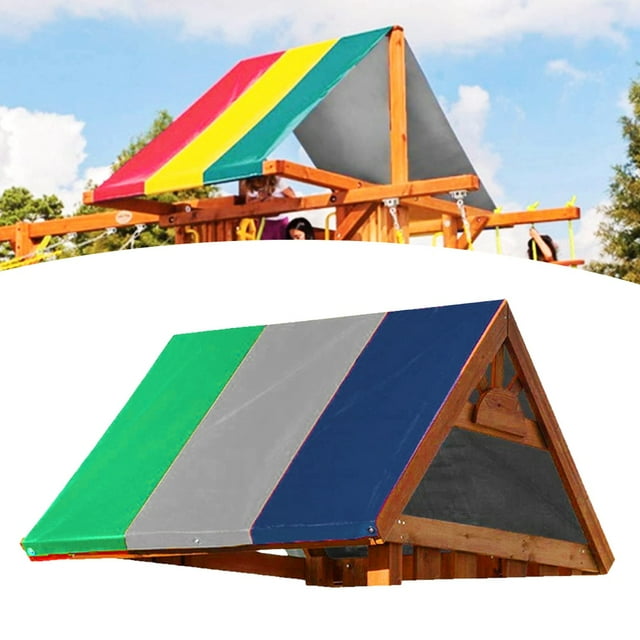 Toldo para columpio, 132 x 226 cm, toldo para techo de tela Oxford 210D, suministros para exteriores diseñados a medida para la perfección