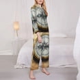thumbnail image 3 of Sikiie Magnetic Old Compass On World Map Pajamas for Women Set, Womens Pajama Sets, Lounge Sets for Women, 2pjs for Women-XX-Large, 3 of 7