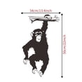 thumbnail image 2 of JJKBVCLO Room Sticker Black Wall Living Bedroom Monkey for Decal Background Home, 2 of 7