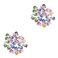 thumbnail image 2 of bedienty 50 Pieces Wooden Button Rough Surface Widely Applicable Fasteners Fish-shaped Shank Buttons Embroidery Sewing Supplies Mixed Color 2Set, 2 of 6