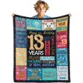 thumbnail image 2 of 2 Year Old Girl Birthday Gift Blanket, Gifts For 2 Year Old Girls, 2 Year Old Girl Gifts, Two Year Old Girl Birthday Gifts, 2nd Birthday Decorations Girl Gifts, Two Year Old Girl Gifts 50"X40", 2 of 6