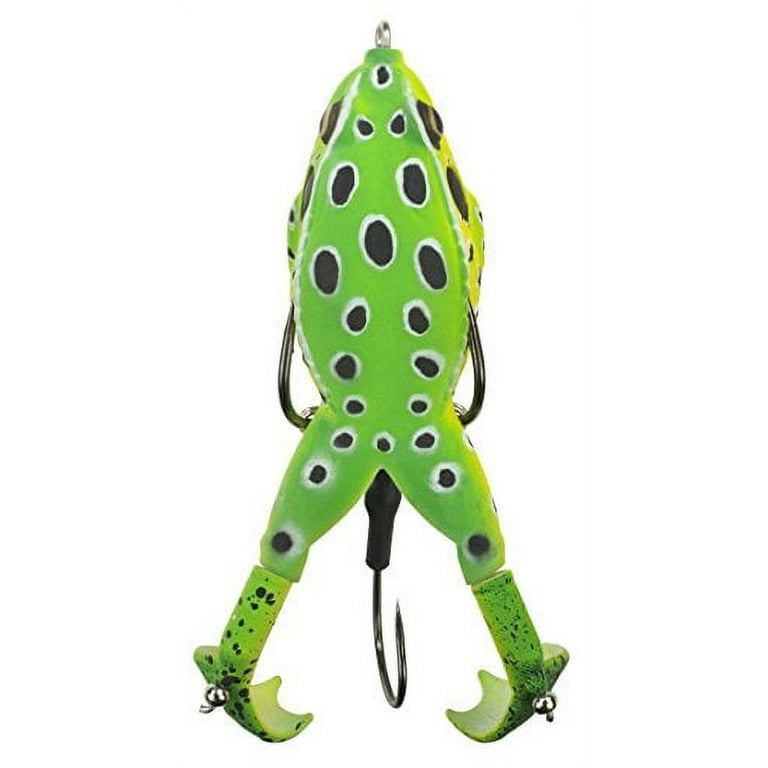 Lunkerhunt Prop Frog - Topwater Lure - Leopard,3.5in,1/2oz,Soft  Baits,Fishing Lures 