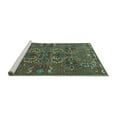 thumbnail image 2 of Ahgly Company Machine Washable Indoor Rectangle Persian Turquoise Blue Traditional Area Rugs, 7' x 9', 2 of 4