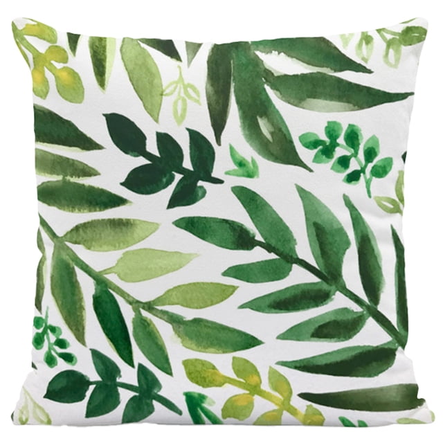 Funda de almohada cuadrada para sofá cama-Funda de almohada con elemento de jardín