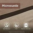 thumbnail image 6 of Pemberly Row Modern 7-Piece Faux Suede Comforter Set in Brown, 6 of 10