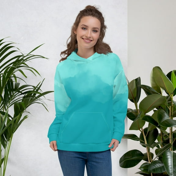 Ocean Vibes All-Over Print Unisex Hoodie (XS)