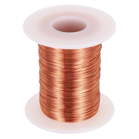Uxcell 28 AWG Magnet Wire, 28 Gauge Enameled Copper Wire, 6 oz Magnetic Coil Wire for Transformer, Motor, Electric, 155C(311F)