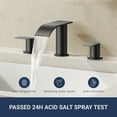 thumbnail image 4 of WB-03107B Widespread 2-handle Bathroom Faucet with Drain Assembly, 4 of 10