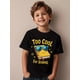 thumbnail image 1 of Girls & Boys "Cool School Cotton Graphic Tees, Back To School Clothes Girls, Black Summer Shirts With Book Character Design, Gift For First Day Of School, Round Neck Short Sleeve T-Shirt, 1 of 3