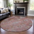 thumbnail image 3 of Dalyn Rugs Premium Machine Washable Mayfield AMF1107 Pink 8' x 8' Round Rug, 3 of 6