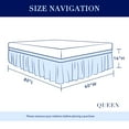 Subrtex Adjustable EasyFit Stretch Bed Skirt Queen Size, 15Inch Drop