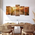 thumbnail image 3 of Elephant Stock Sunset In Venice Wall Art - Horizontal Multi Panel Canvas - Living Room Wall Decor - Places Multi Panel - Gray And Blue Decor - 66" x 33", 3 of 8