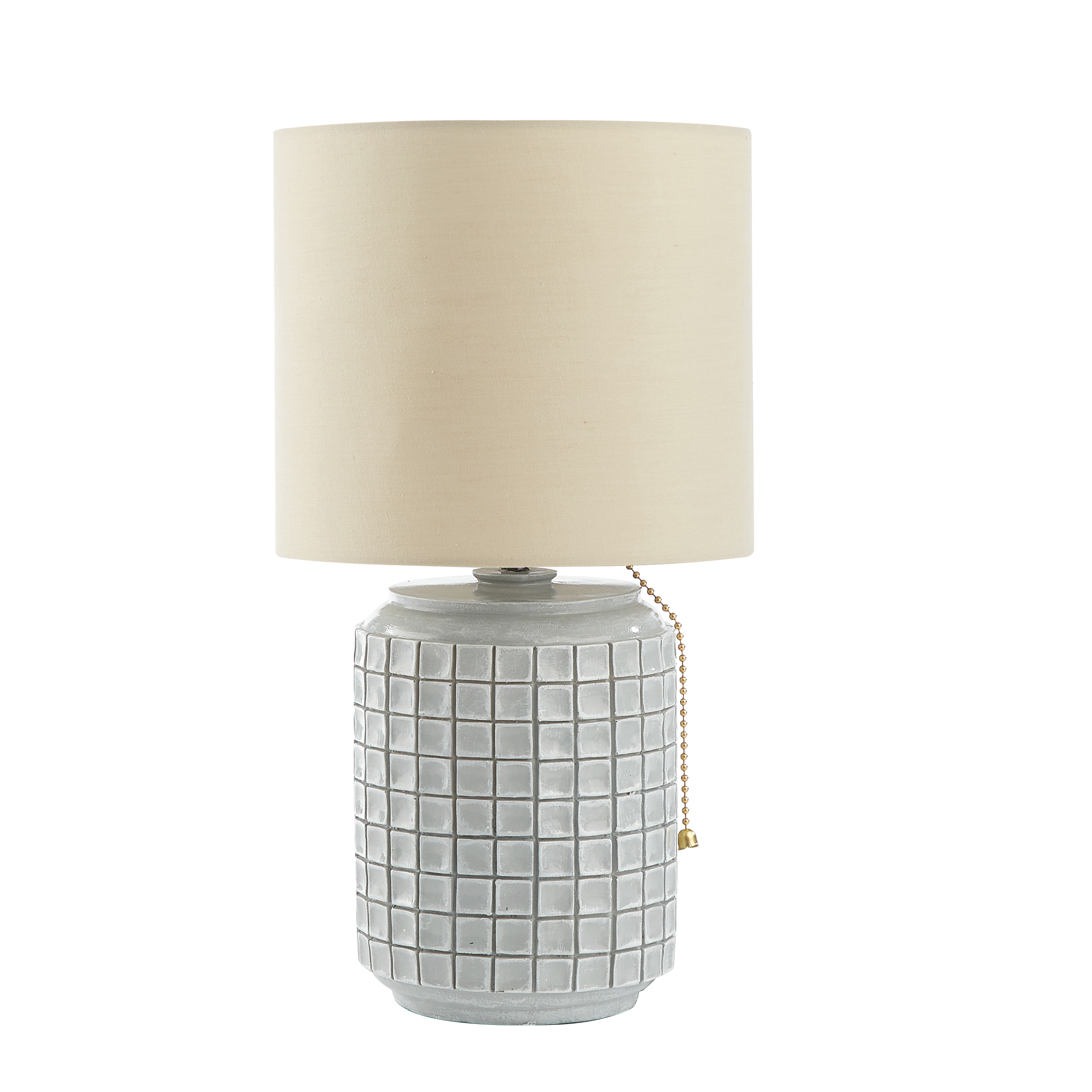 Mosaic Ceramic Table Lamp, White