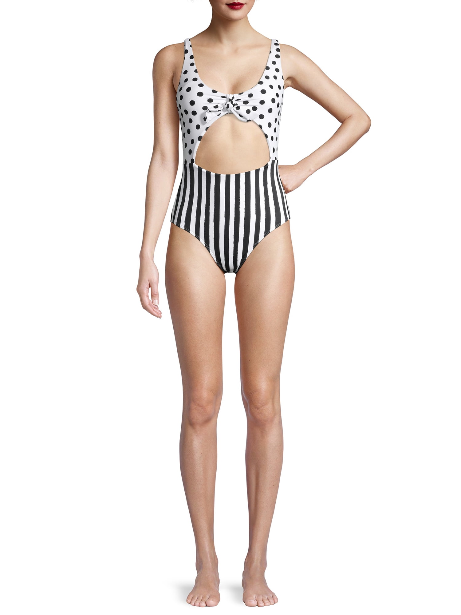 walmart striped swimsuit