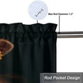 thumbnail image 5 of Brown Cow Kitchen Valance Curtain Rod Pocket Cute Funny Cow Farmhouse Wildlife Flowers Window Treatment Valance Curtains for Bathroom 54 by 18 in, 1 Panel, 5 of 6