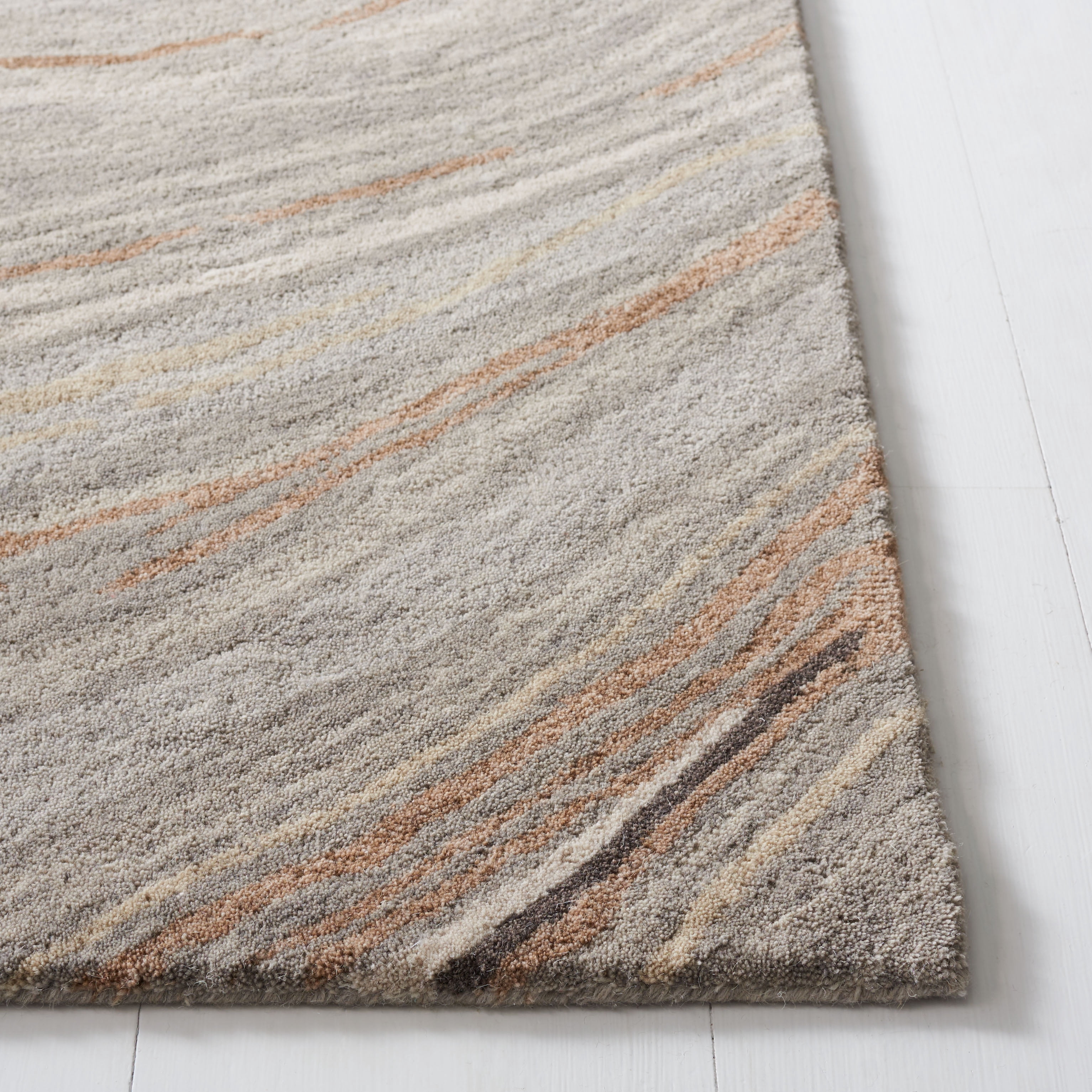 SAFAVIEH Soho Joshua Abstract Area Rug, Beige/Grey, 4' x 6'