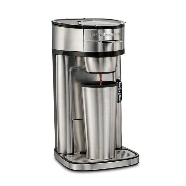 Hamilton Beach The Scoop SingleServe Coffee Maker, 14 oz., Stainless