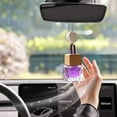 thumbnail image 3 of Hanging Car Freshener Car Diffuser Bottle,Glass Car Air Freshener Bottle with Wooden Cap,Hanging Essential Oil Fragrance Pendants for Car Decor,Can DIY Air Freshners Diffuser, 3 of 5
