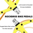 thumbnail image 7 of ROCKBROS Bicycle Nylon Pedals Non-Slip Platform Bicycle Pedals, 9/16" Dust Cap/Seal Ring Pedals for Mountain Bike MTB/Road Bike, 7 of 7