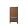 thumbnail image 3 of Sink Vanity Cabinet, Walnut White, Wood, Mid Century Hotel Bedroom Bathroom, Modern Contemporary HB36125, 3 of 10