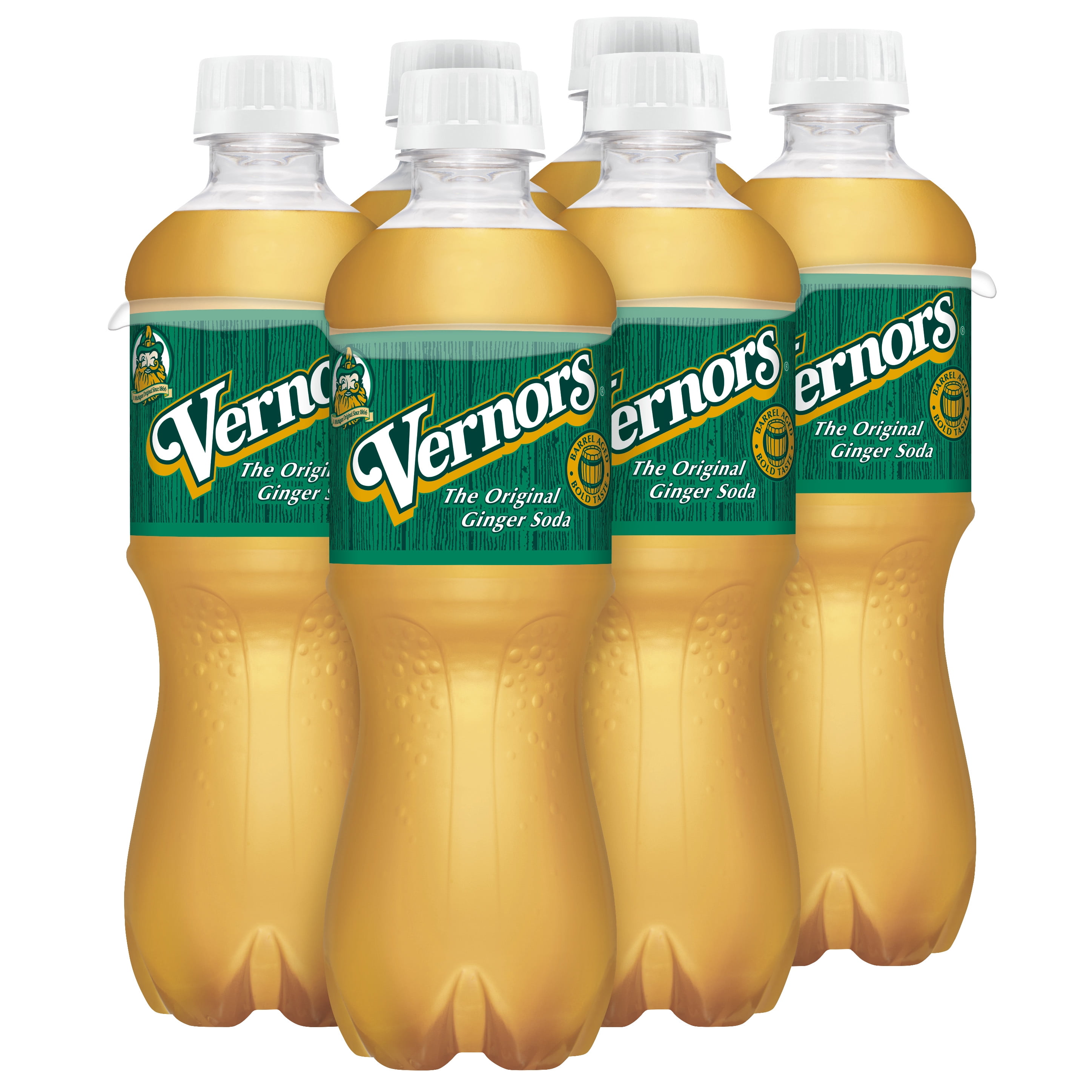 Vernors Caffeine-Free Ginger Soda Pop, 0.5 Liter 6-Pack Bottles