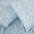 thumbnail image 3 of Chezmoi Collection 4-Piece Floral Medallion Bed Sheet Set, Queen Size - Blue/White Floral Printed Microfiber Soft Breathable Deep Pocket Sheets and Pillowcases Set, 3 of 9