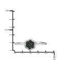 thumbnail image 2 of JewelersClub Sterling Silver 1/4 Carat Black & White Diamond Ring for Women | Diamonds for Everyday Womens Wear, 2 of 3