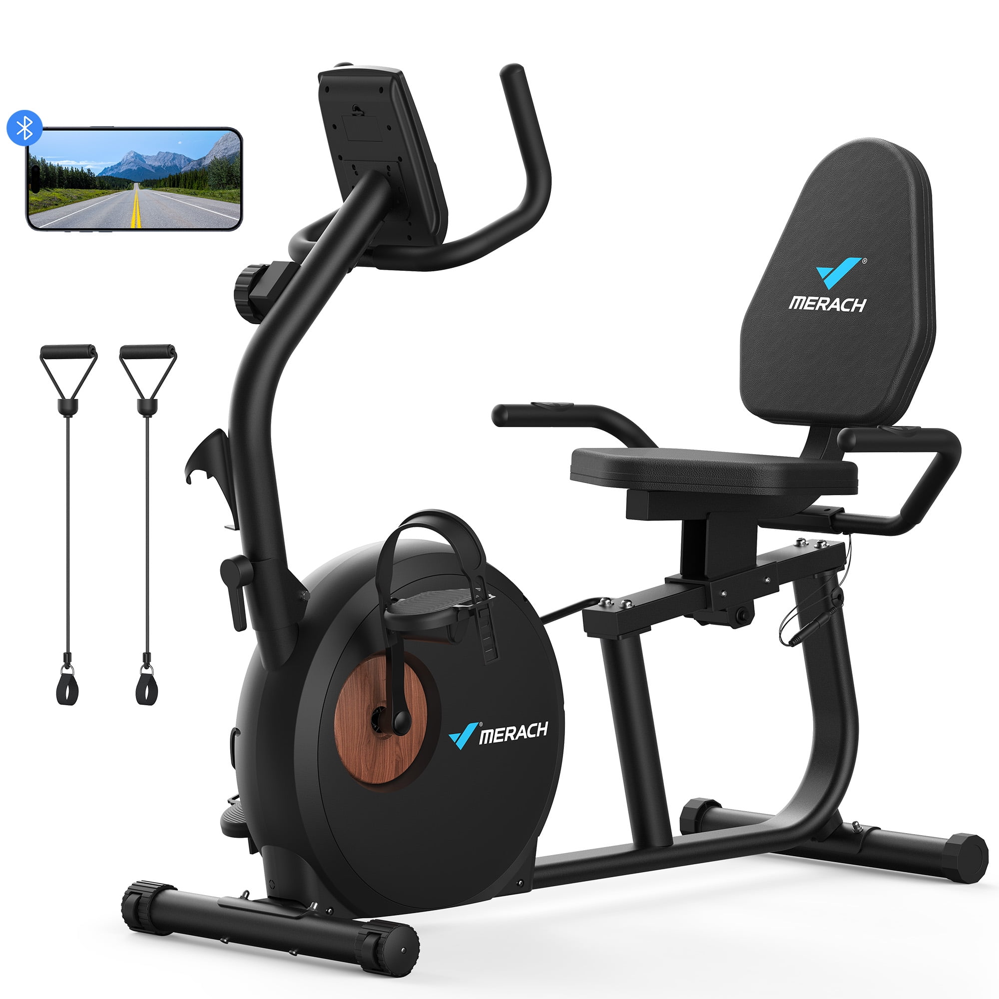Workout Recumbent Exercise Bikes Sitting Cycling Machine MERACH