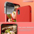 thumbnail image 2 of IPhone 6s case, soft liquid silicone, ultra-thin rubber, whole body protectionRed, 2 of 5
