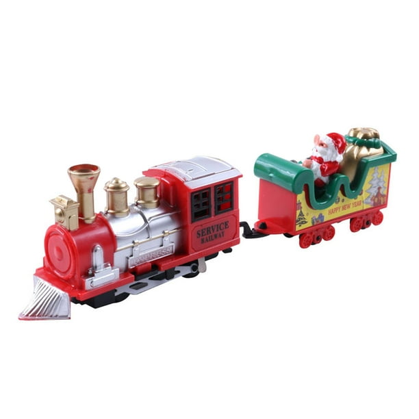 Ensemble de train électrique pour sapin de Noël, train de rail rond,  carrousel de train, cadeau