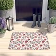 thumbnail image 2 of White Cow Strawberry Heart Flannel Non Slip Door Rugs,Washable Door Mats Indoor,Decorative Door Mats,Dirt-Resistant and Absorbent Doormat for Entrance,Bedroom,Kitchen,Bathroom,31.5"x17", 2 of 4