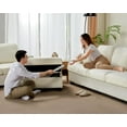 thumbnail image 3 of papajet Sofa, Comfy Couch- Ottoman with Deep Seats, Modern Couch for Living Room, Beige Chenille, 3 of 4
