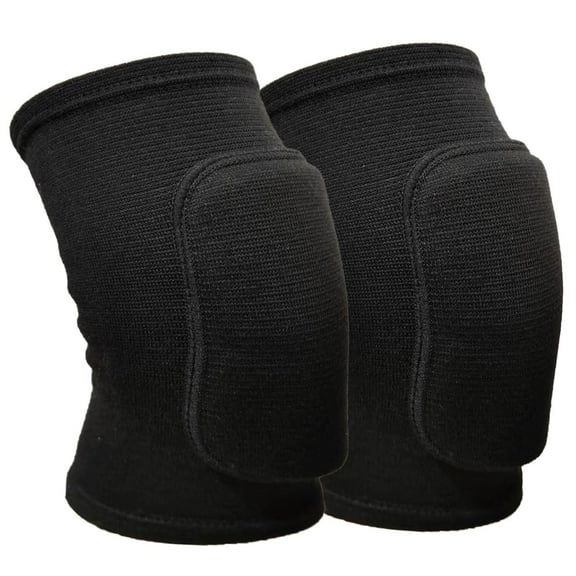 Dance volleyball knee pads, non-slip sponge knee pads, soft and breathable men's knee pads, women's knee pads (black, large)