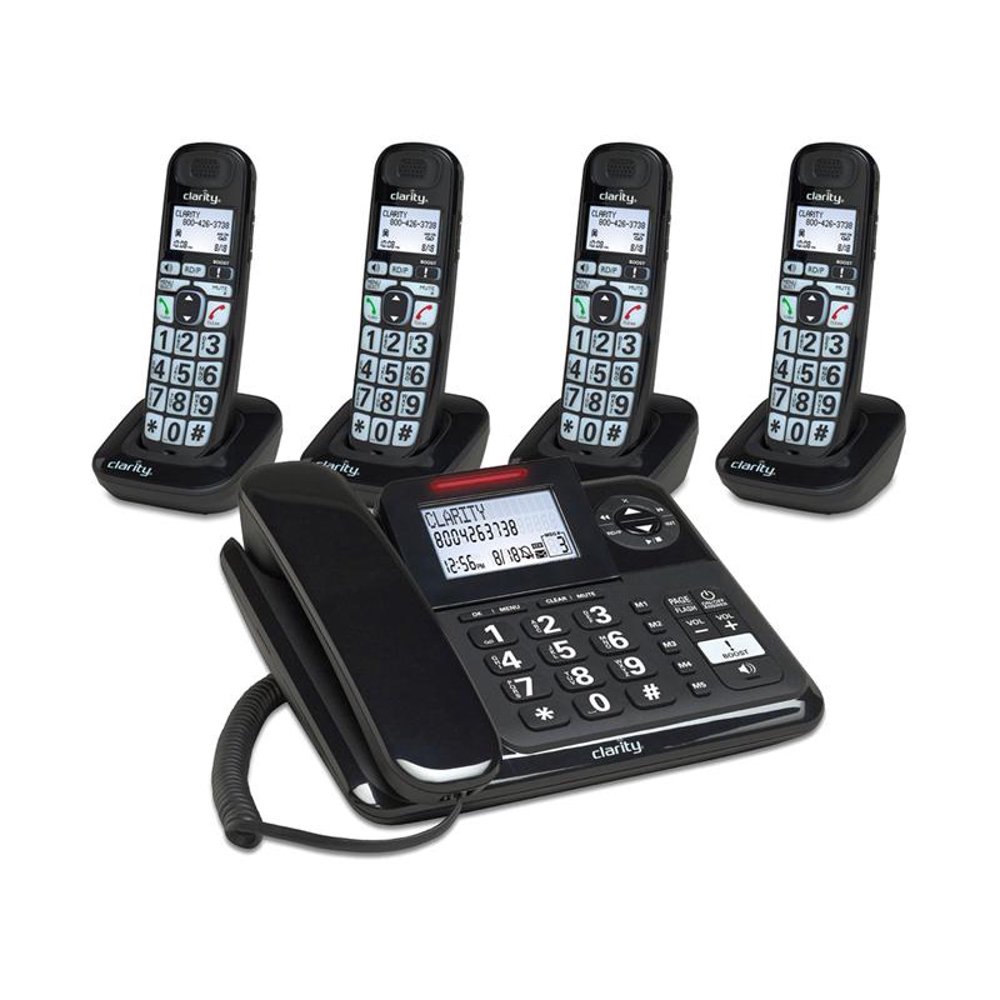 Clarity E814CC Plus (3) E814HS Corded/Cordless Phone