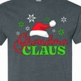 thumbnail image 4 of Inktastic Grandma Claus with Christmas Santa Hat and Snowflakes T-Shirt, 4 of 5