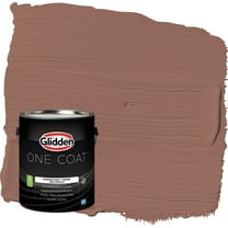 Glidden One Coat Safari Brown / Brown Eggshell Interior Paint with Primer, 1 Gallon