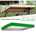 thumbnail image 3 of serony Swing Canopy Replacement Cover Sun Shade 3 Seater Sizes for Bench Seat Porch green, 3 of 9