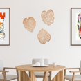 thumbnail image 3 of Decoración de pared ULIOMU, madera de hojas de palmera, 3 unidades, color marrón claro, 3 of 7