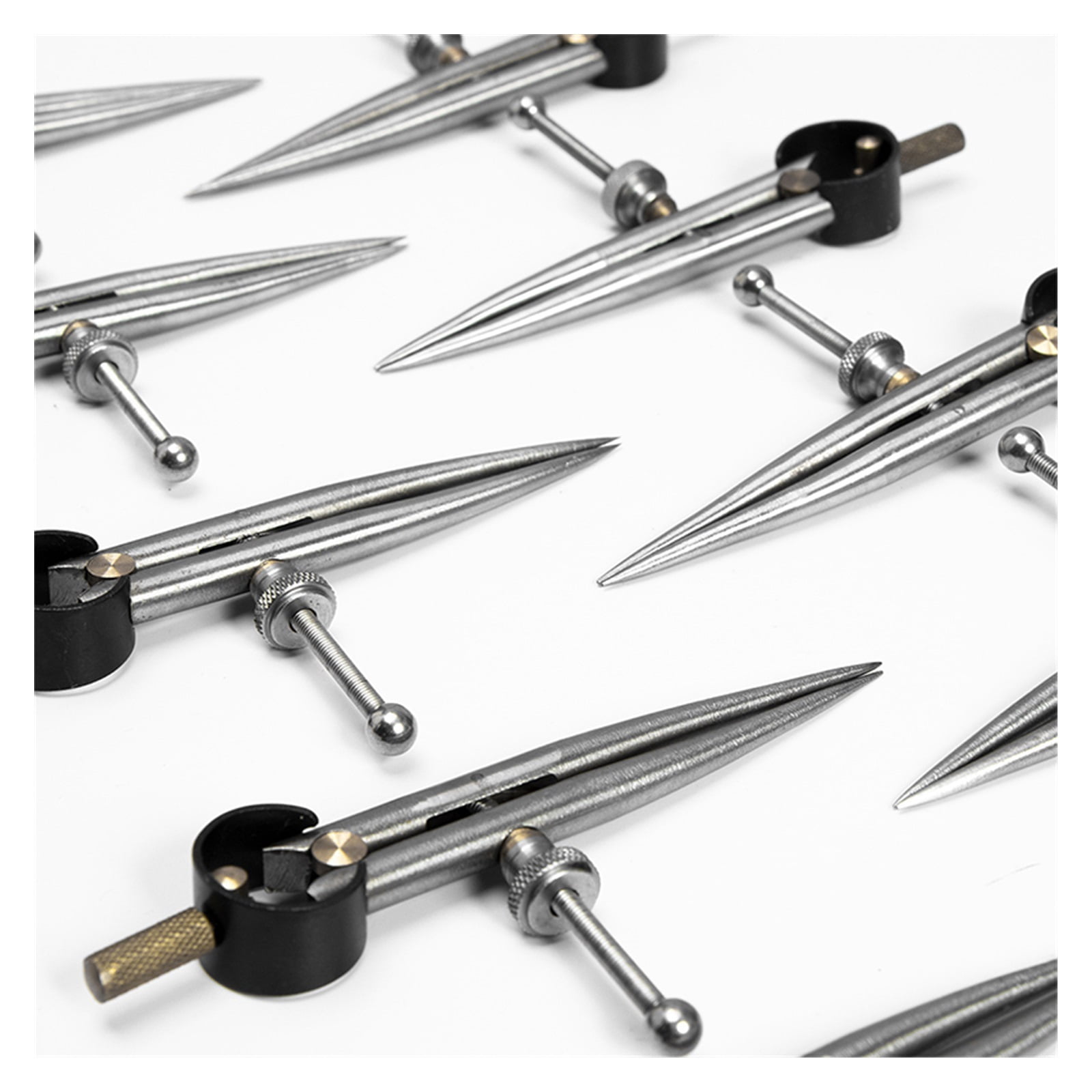 Stainless Steel Adjustable Wing Divider Spacing Compass Precision Tool For Drawing Circles, Geometry, Wood,Leather Craft ,Adjustable and Accurate