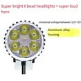 thumbnail image 3 of Hot Sales Headlight Electric Scooter Big Front Light For Kugoo Pro 12-80V Motorcycle Big Light Lamp Replace Parts, 3 of 9