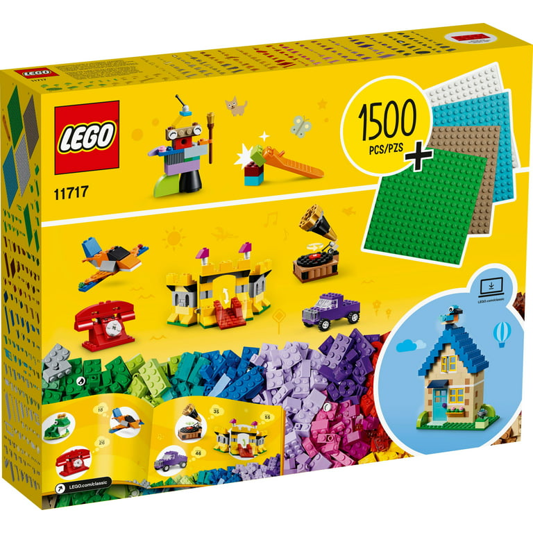 LEGO Classic Bricks Bricks Plates 11717 Building Toy; Great Gift for Kids;  Imaginative, Creative, Educational Play Toy (1504 Pieces)