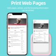 thumbnail image 3 of Portable Mini Printer Wireless BT Thermal Printer Easy Operation Compatible for Android IOS Pocket Printer Label Maker, 3 of 8