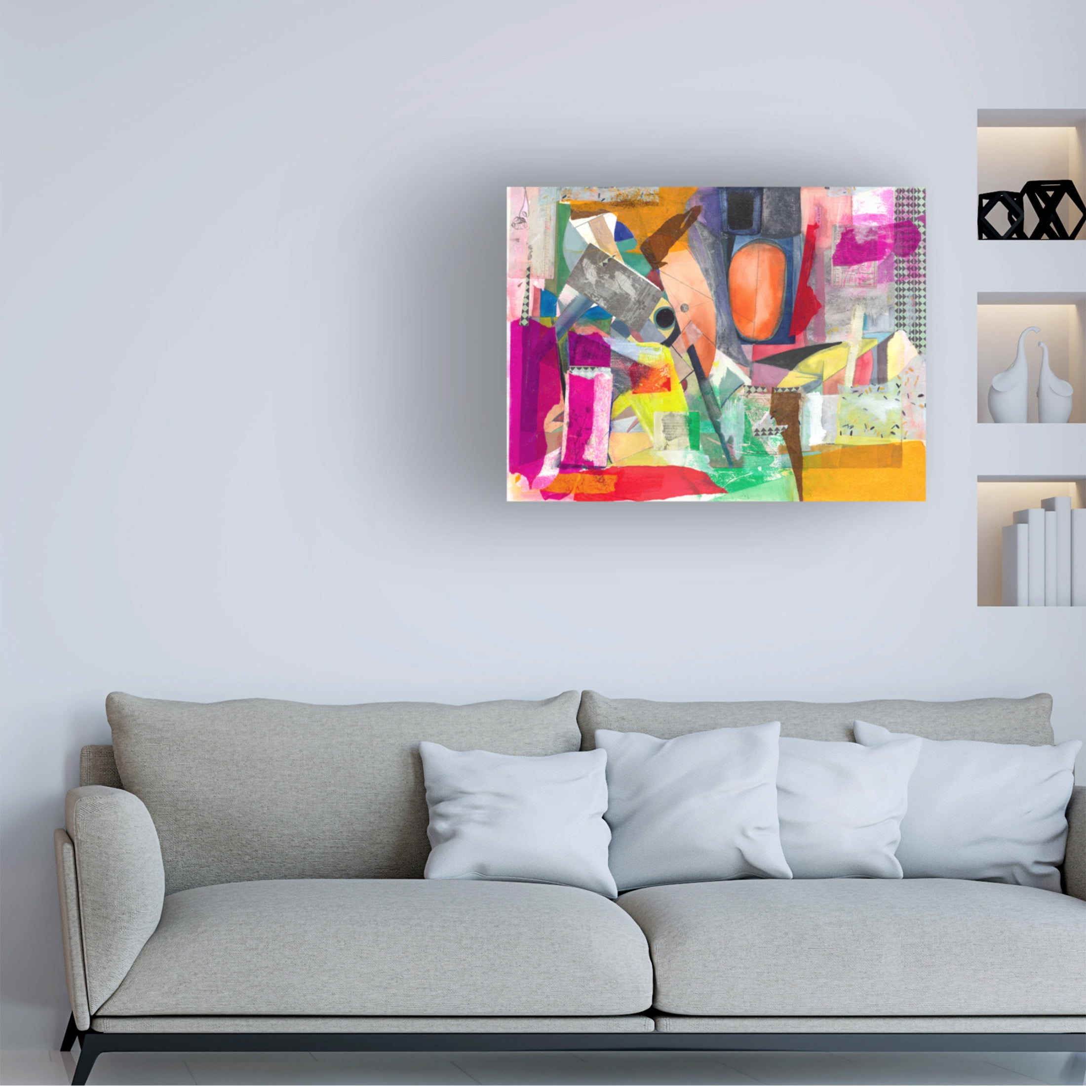 Canvas Wall Art - Ellen Kossoff 'Mercy Of Midnight' Wall Art for Living Room, Bedroom, or Office Décor by Trademark Fine Art - 24 x 18 Inches