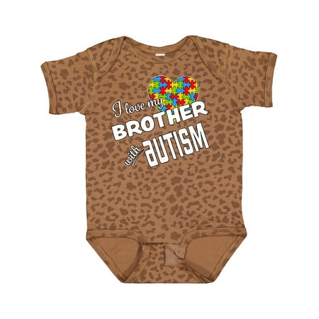 

Inktastic I Love My Brother with Autism Gift Baby Boy or Baby Girl Bodysuit