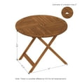 thumbnail image 5 of Furinno Tioman Outdoor Hardwood Sunlight Folding Table with Umbrella Hole, 5 of 8