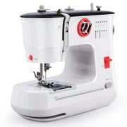 BCOOSS Sewing Machine for Beginners Electric Portable 12 Built-in Stitches with Extension Table