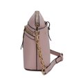 thumbnail image 4 of MKF Collection Kelis Women's Crossbody Bag Solid Vegan Leather Shoulder bag Handbag Purse by Mia K. - Pink, 4 of 8
