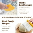 thumbnail image 6 of Mirdinner Bread Proofing Basket Set, 9 Inch Round & 10 Oval Bread Banneton Basket with Lame, Dough Scraper, Dough Whisk, Silicone Bread Sling for Making Baking Fermentation, 6 of 7