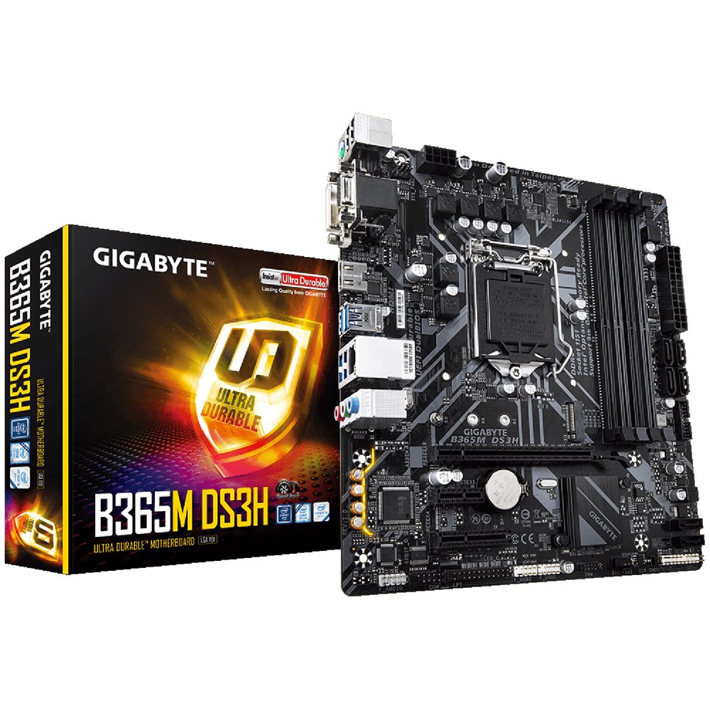 GIGABYTE Intel B365 Ultra Durable Motherboard with Gigabyte 8118 Gaming