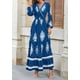 thumbnail image 3 of Vestido de invitada a la boda PRETTYGARDEN maxi floral con cuello en V para mujer, 3 of 8
